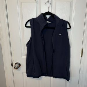 Navy Vineyard Vines Fleece Vest